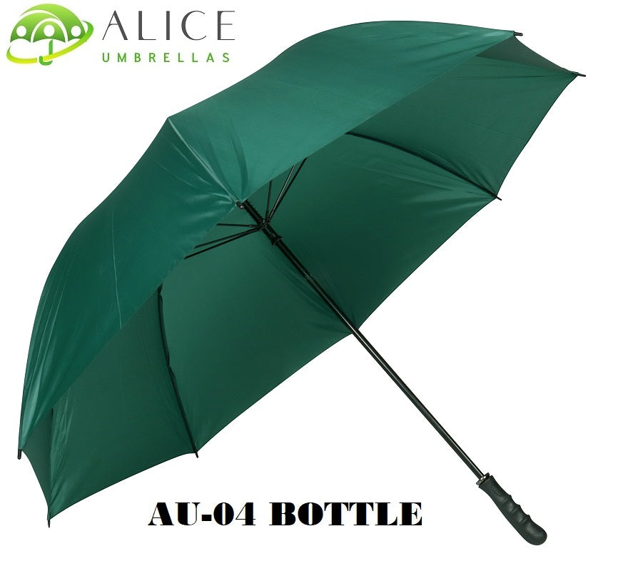 AU-04 - Golf M-Open Fiberglass Ribs Metal Shaft  Solid Colour with Plastic Grip Handle