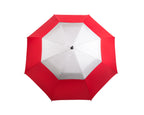 AU-54UV - Golf Auto Open Fibreglass Frame Double Layer UV Coated Pongee Rubberised Handle