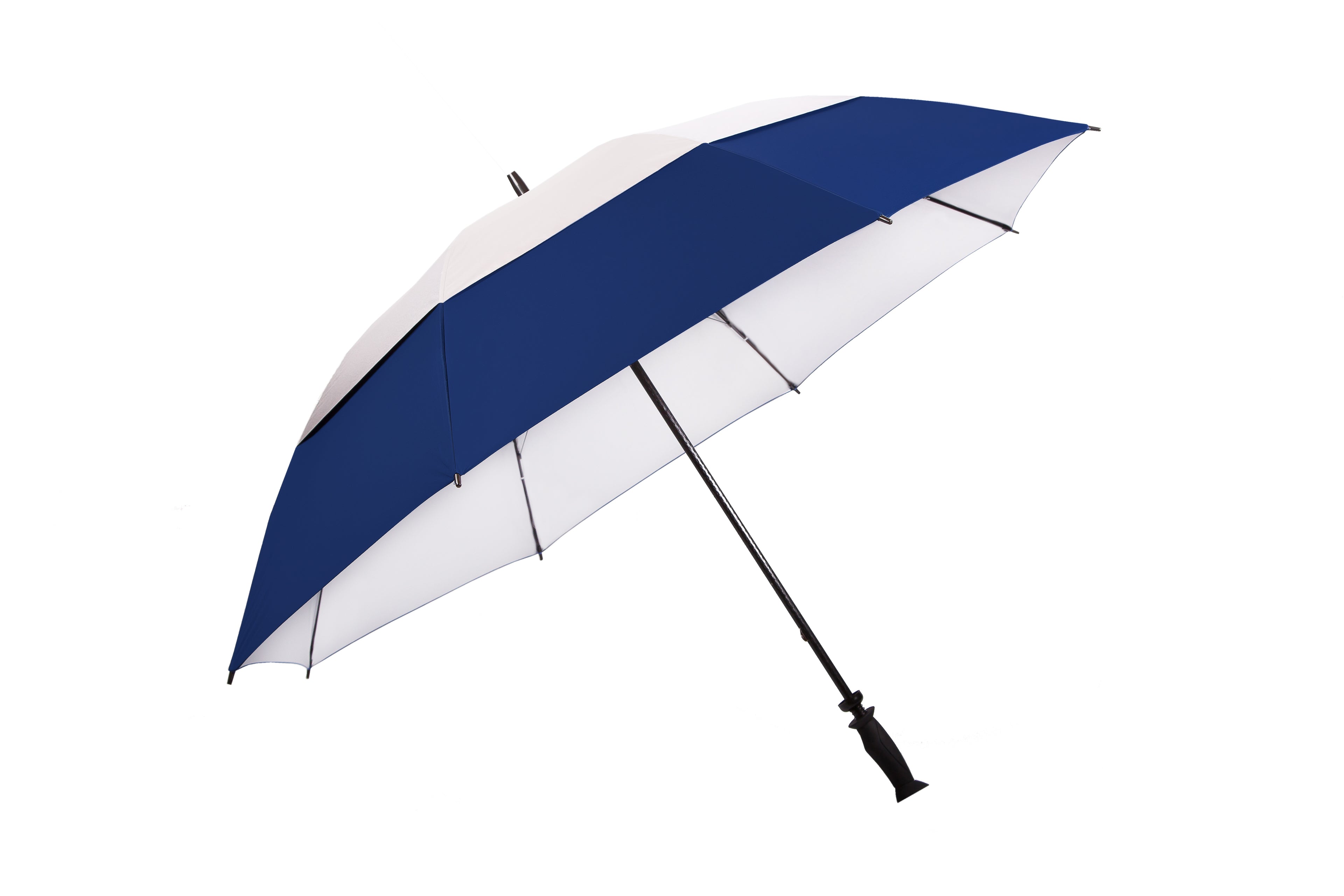 AU-56UV - Golf M/Open Fibreglass Frame W/Proof Net. D/Layered Solid Colour w Rubberised Handle