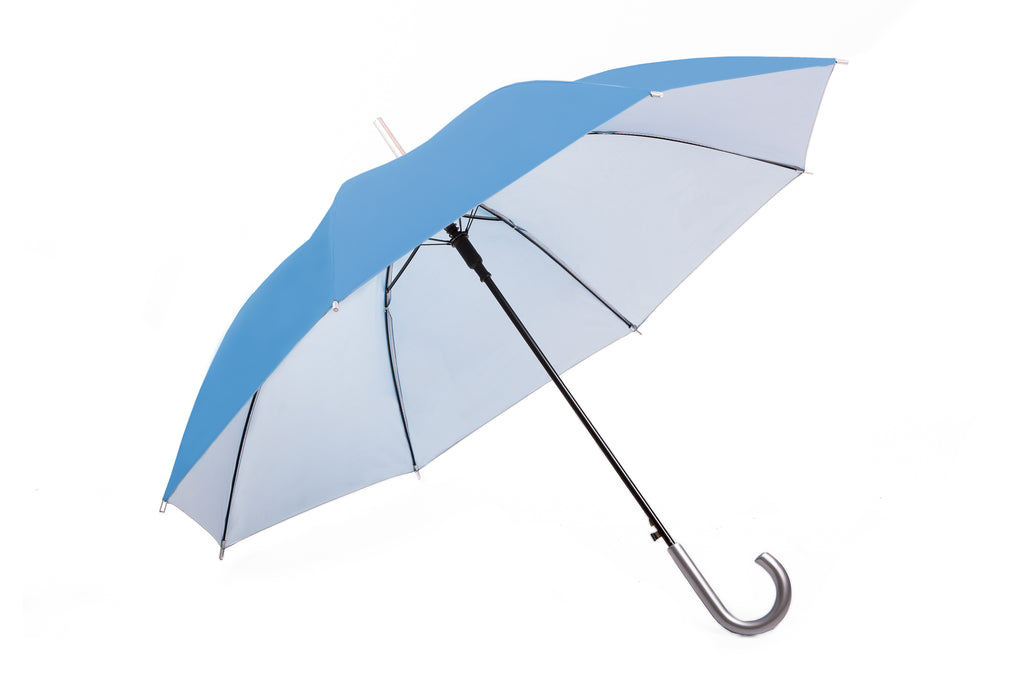 AU-07 - Auto Open Steel Frame UV Coated Solid Colour with Silver Plastic Hook Handle
