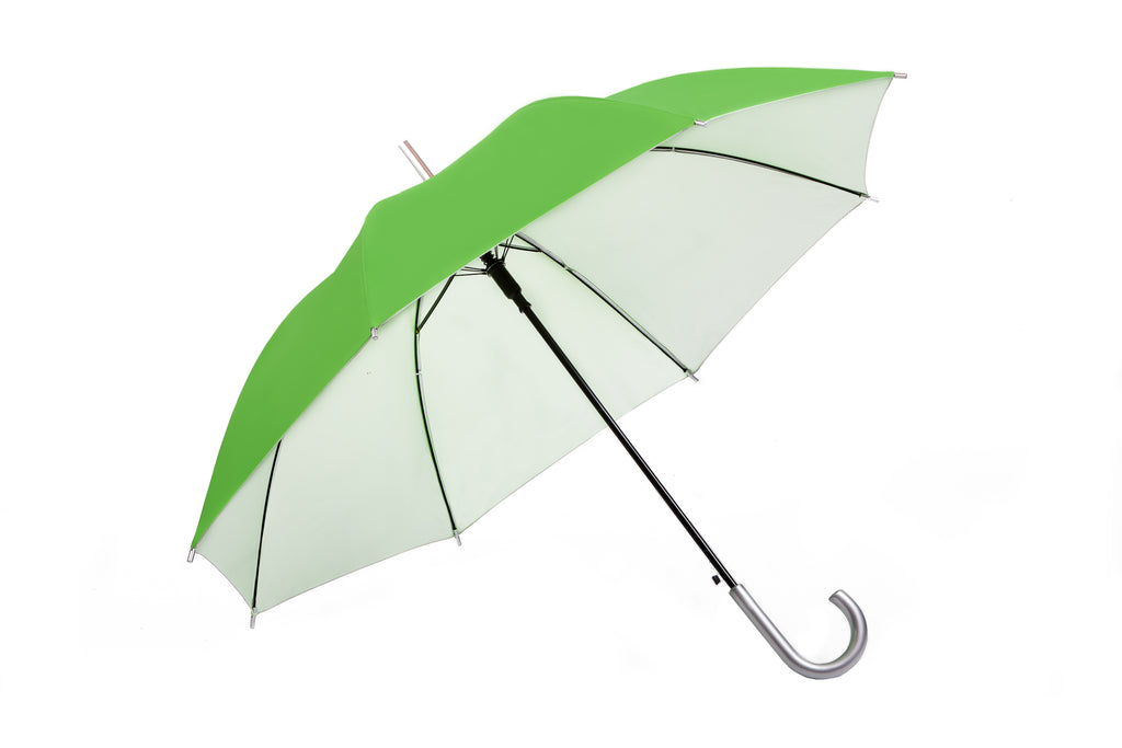 AU-07 - Auto Open Steel Frame UV Coated Solid Colour with Silver Plastic Hook Handle