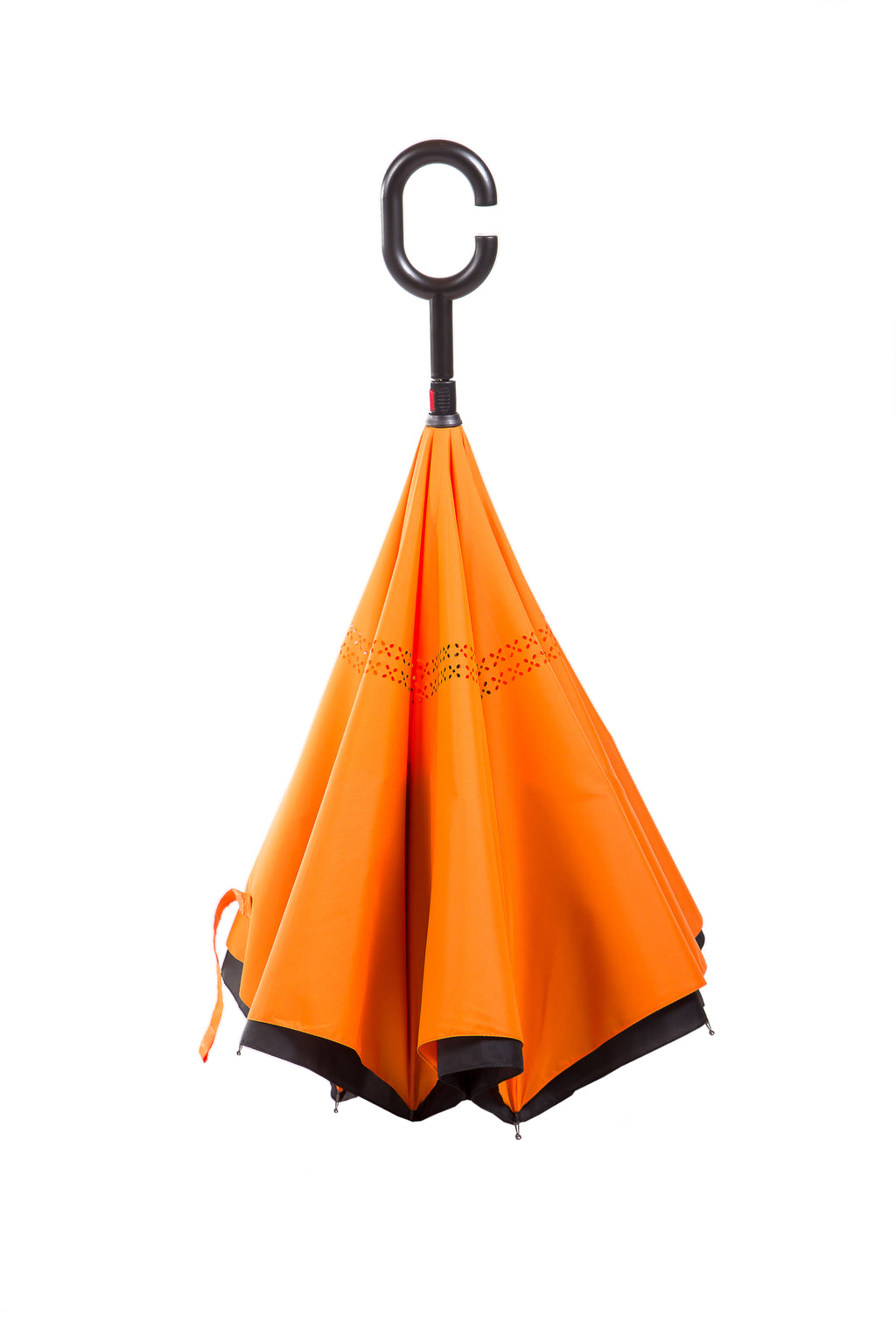 AU-70 - Reversible Umbrella Manual Open Pongee Rubberised Handle