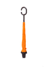 AU-70 - Reversible Umbrella Manual Open Pongee Rubberised Handle