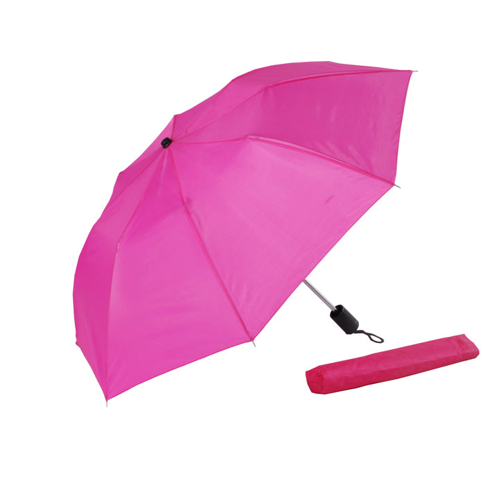 AU-17N - 21" Mini Lady Foldable  Manual Open Steel Frame Solid Colour with Plastic Handle