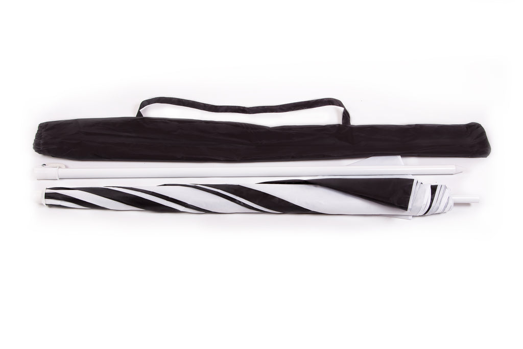 AU-35 - Arch 180cm 170T Polyester Beach Umbrella 19/22 mm Steel Pole without Tile