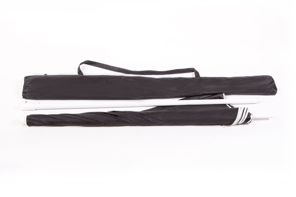 AU-35 - Arch 180cm 170T Polyester Beach Umbrella 19/22 mm Steel Pole without Tile