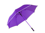 AU-50 - Golf Auto Open Matching Color Fibreglass Frame Pongee Fabric with Reflective Piping