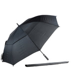 AU-59 - Golf Auto Open Fibreglass Frame Double Layer Pongee Rubberised Handle
