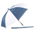 AU-59 - Golf Auto Open Fibreglass Frame Double Layer Pongee Rubberised Handle