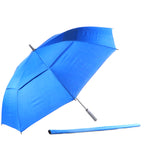 AU-59 - Golf Auto Open Fibreglass Frame Double Layer Pongee Rubberised Handle