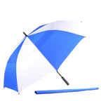 AU-59 - Golf Auto Open Fibreglass Frame Double Layer Pongee Rubberised Handle
