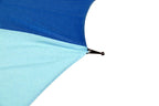 AU-46: Auto Fibreglass Ribs Metal Shaft Pongee Rainbow with Hook Leather Handle