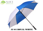 AU-04 - Golf M-Open Fiberglass Ribs Metal Shaft  Solid Colour with Plastic Grip Handle