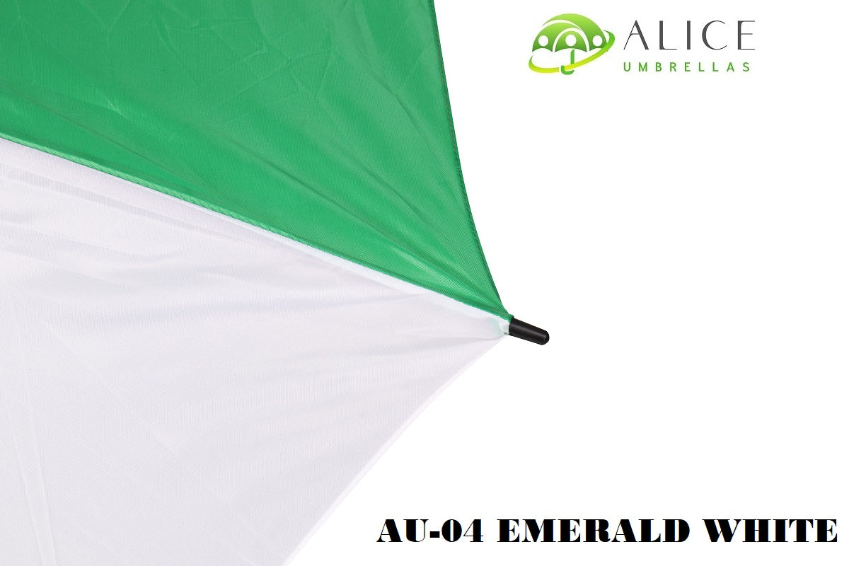 AU-04 - Golf M-Open Fiberglass Ribs Metal Shaft  Solid Colour with Plastic Grip Handle