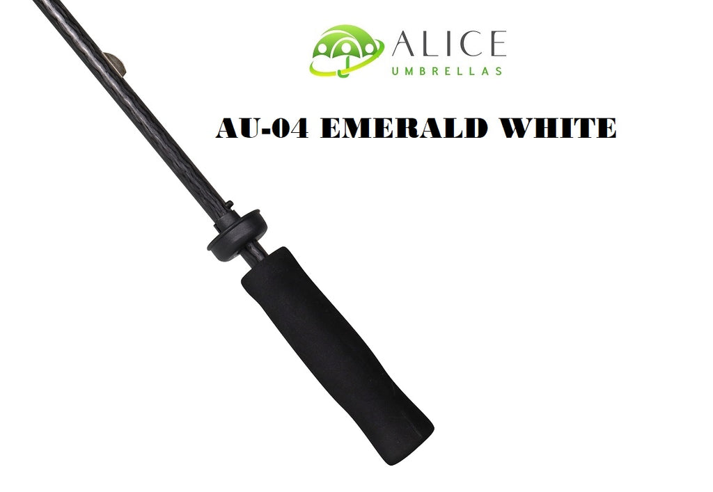AU-04 - Golf M-Open Fiberglass Ribs Metal Shaft  Solid Colour with Plastic Grip Handle