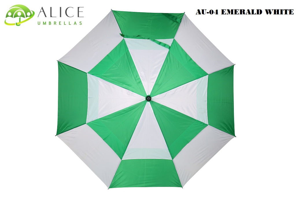 AU-04 - Golf M-Open Fiberglass Ribs Metal Shaft  Solid Colour with Plastic Grip Handle