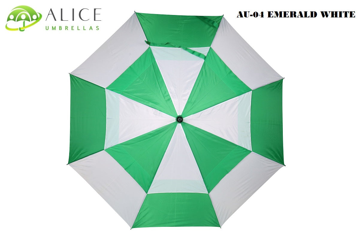 AU-04 - Golf M-Open Fiberglass Ribs Metal Shaft  Solid Colour with Plastic Grip Handle