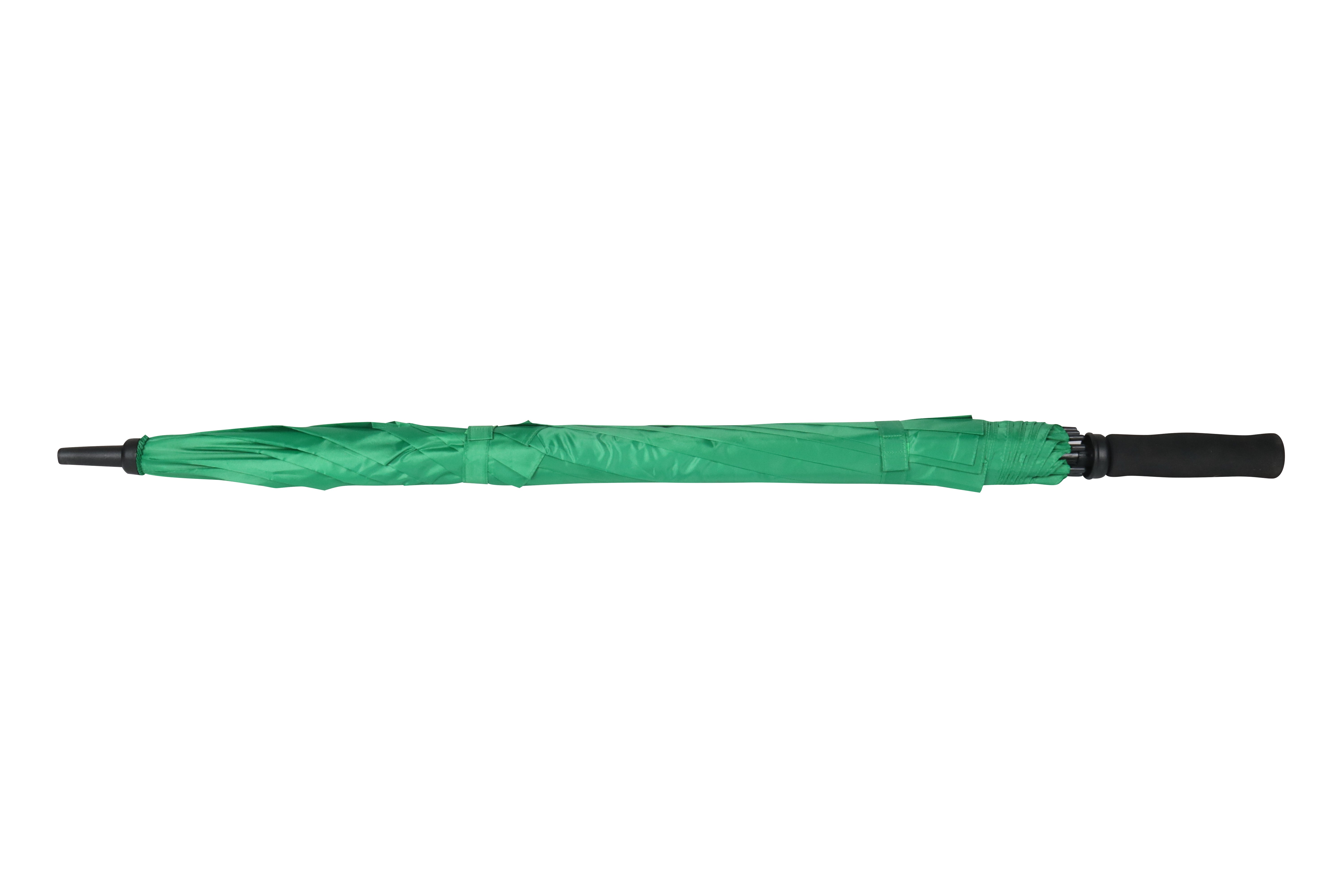 AU-27 - Golf M/Open Fibreglass  Frame Wind Proof D/Layered Solid Colour w EVA Handle Secondary image
