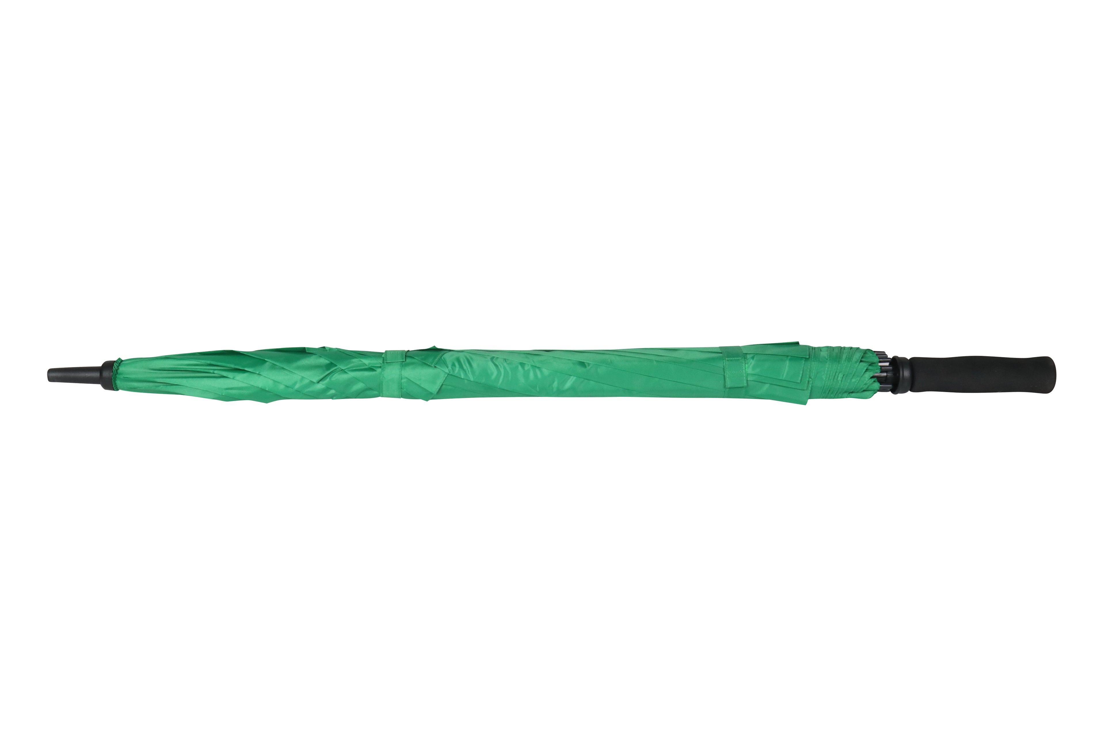 AU-27 - Golf M/Open Fibreglass  Frame Wind Proof D/Layered Solid Colour w EVA Handle