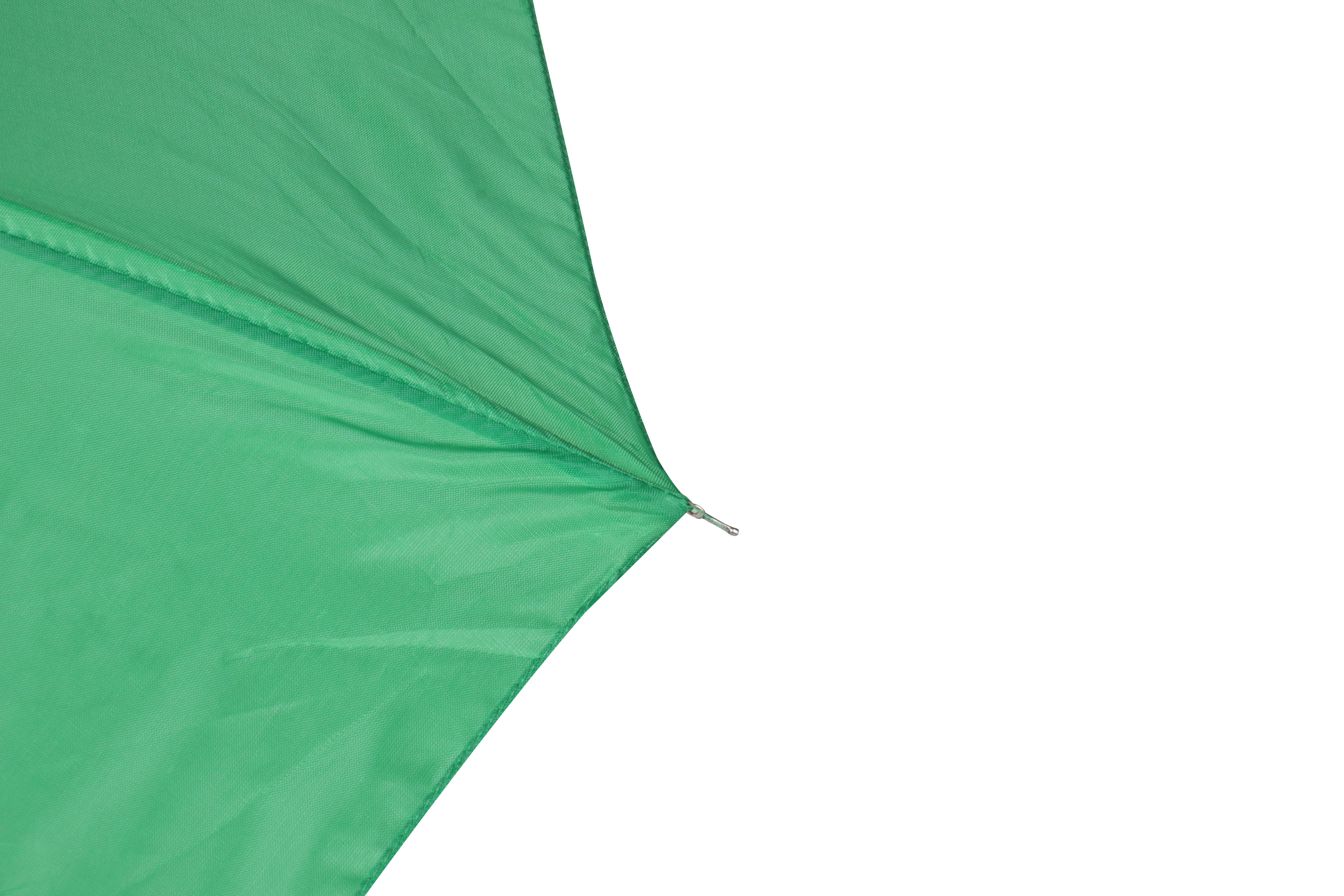 AU-20 - Mini Compact Manual Open Steel Frame Solid Colour with Plastic Handle - Emerald Colour