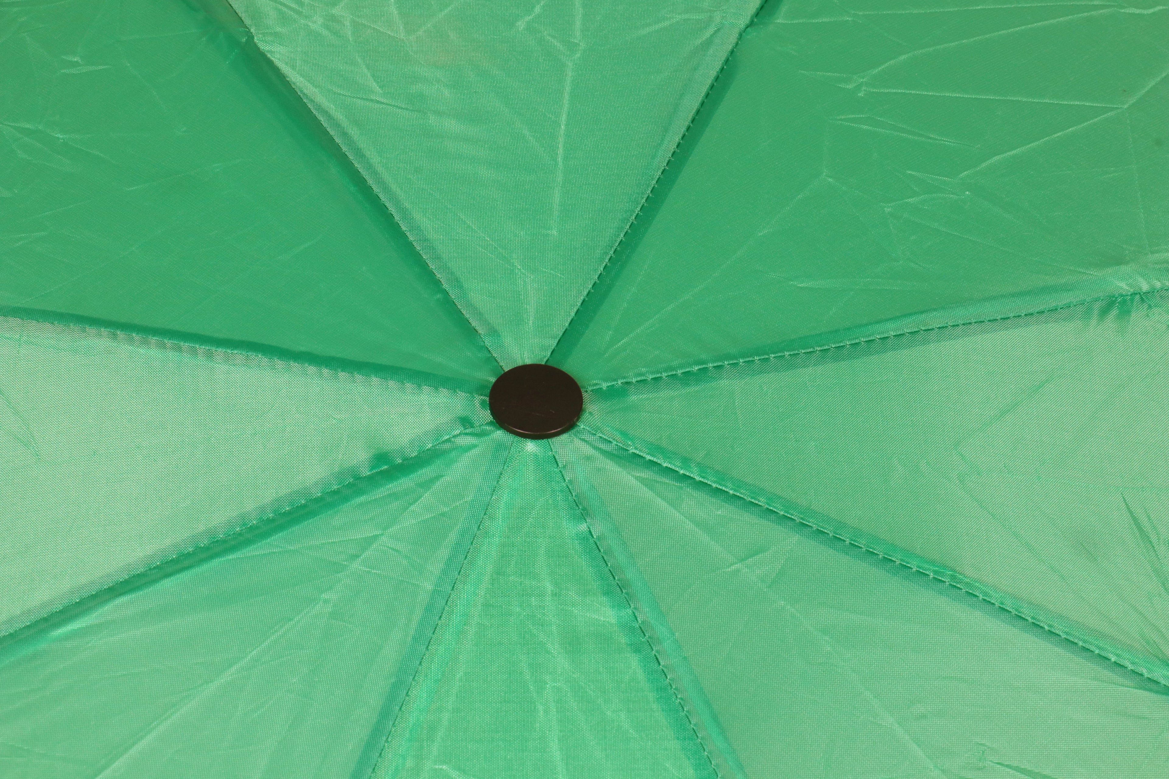 AU-20 - Mini Compact Manual Open Steel Frame Solid Colour with Plastic Handle - Emerald Colour