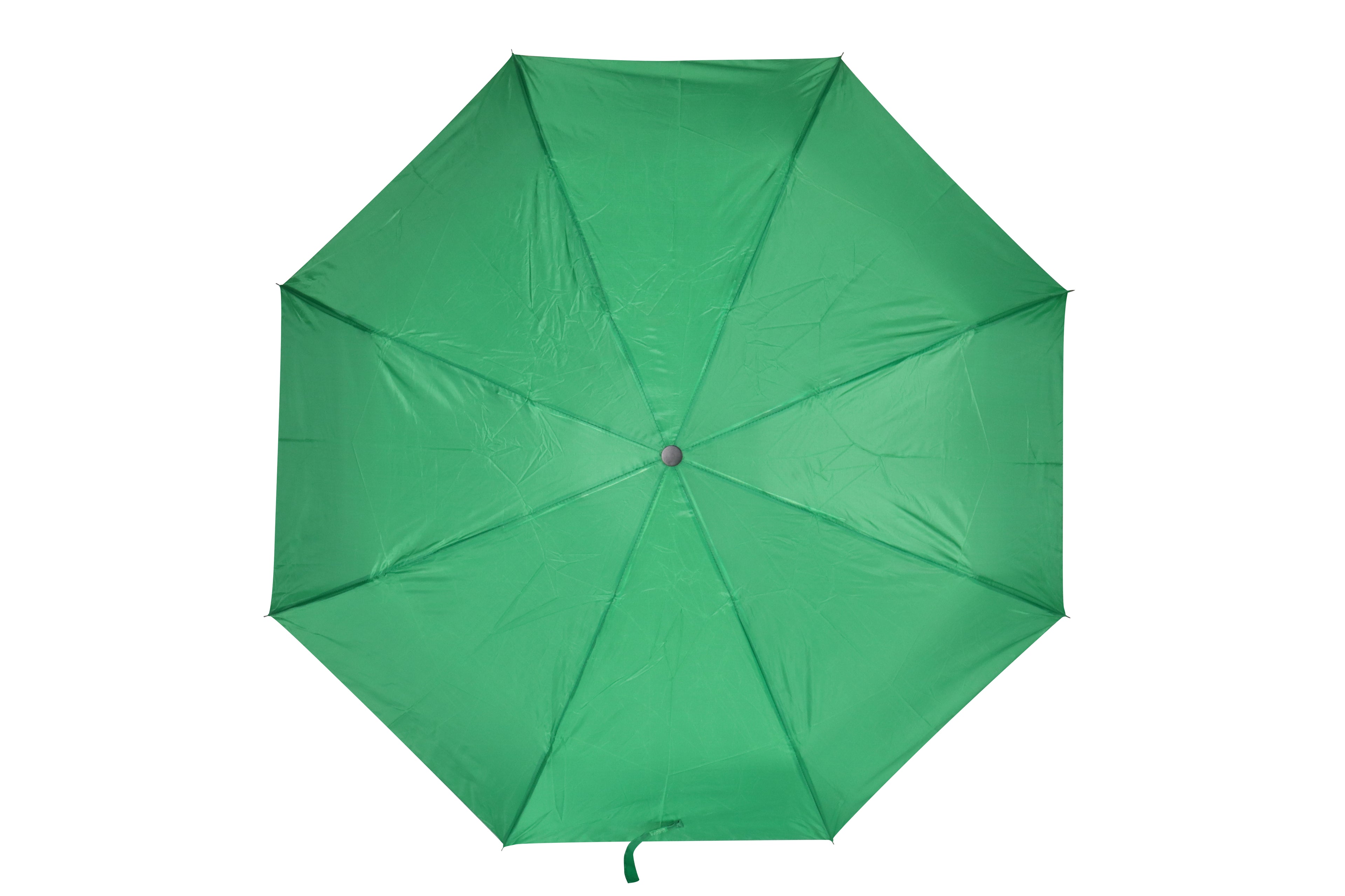 AU-20 - Mini Compact Manual Open Steel Frame Solid Colour with Plastic Handle - Emerald Colour