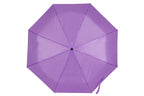 AU-20 - Mini Compact Manual Open Steel Frame Solid Colour with Plastic Handle - Purple Colour