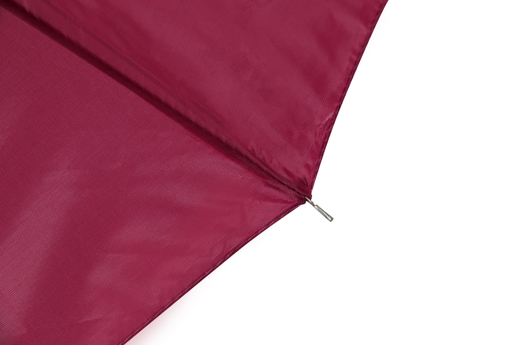AU-20 - Mini Compact Manual Open Steel Frame Solid Colour with Plastic Handle - Maroon Colour