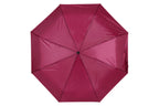 AU-20 - Mini Compact Manual Open Steel Frame Solid Colour with Plastic Handle - Maroon Colour