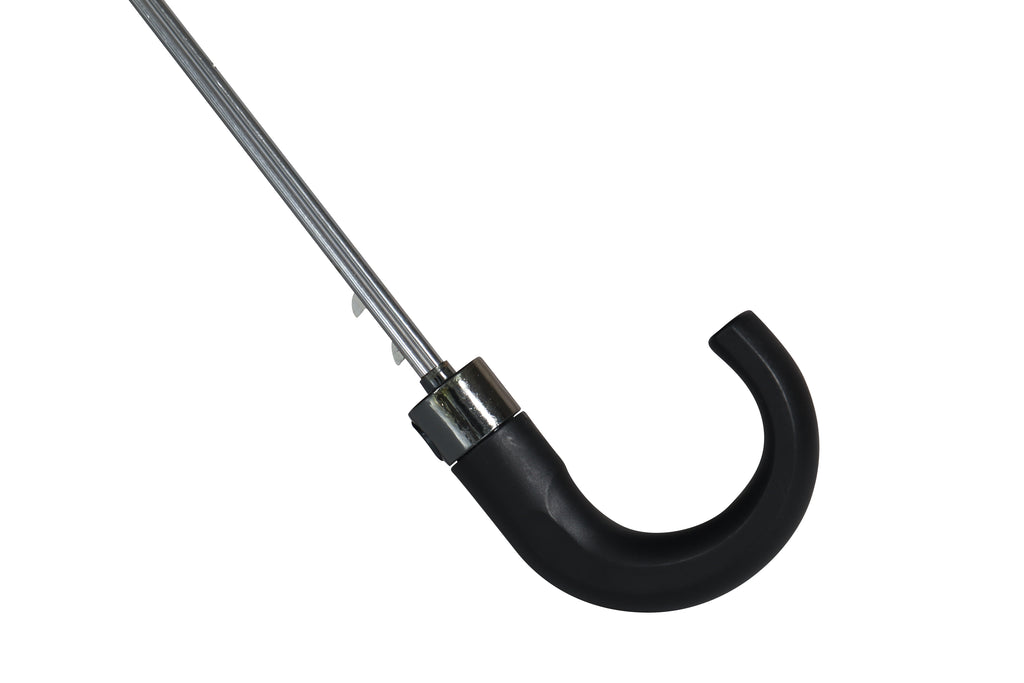 AU-16: Gent Compact Auto Open Steel Frame Solid Colour with Plastic Hook Handle