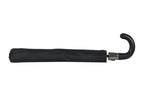 AU-18: Gent Compact Auto Open Steel Frame Solid Colour with Black Leather Hook Handle