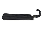 AU-18: Gent Compact Auto Open Steel Frame Solid Colour with Black Leather Hook Handle