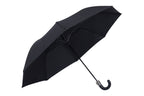 AU-18: Gent Compact Auto Open Steel Frame Solid Colour with Black Leather Hook Handle