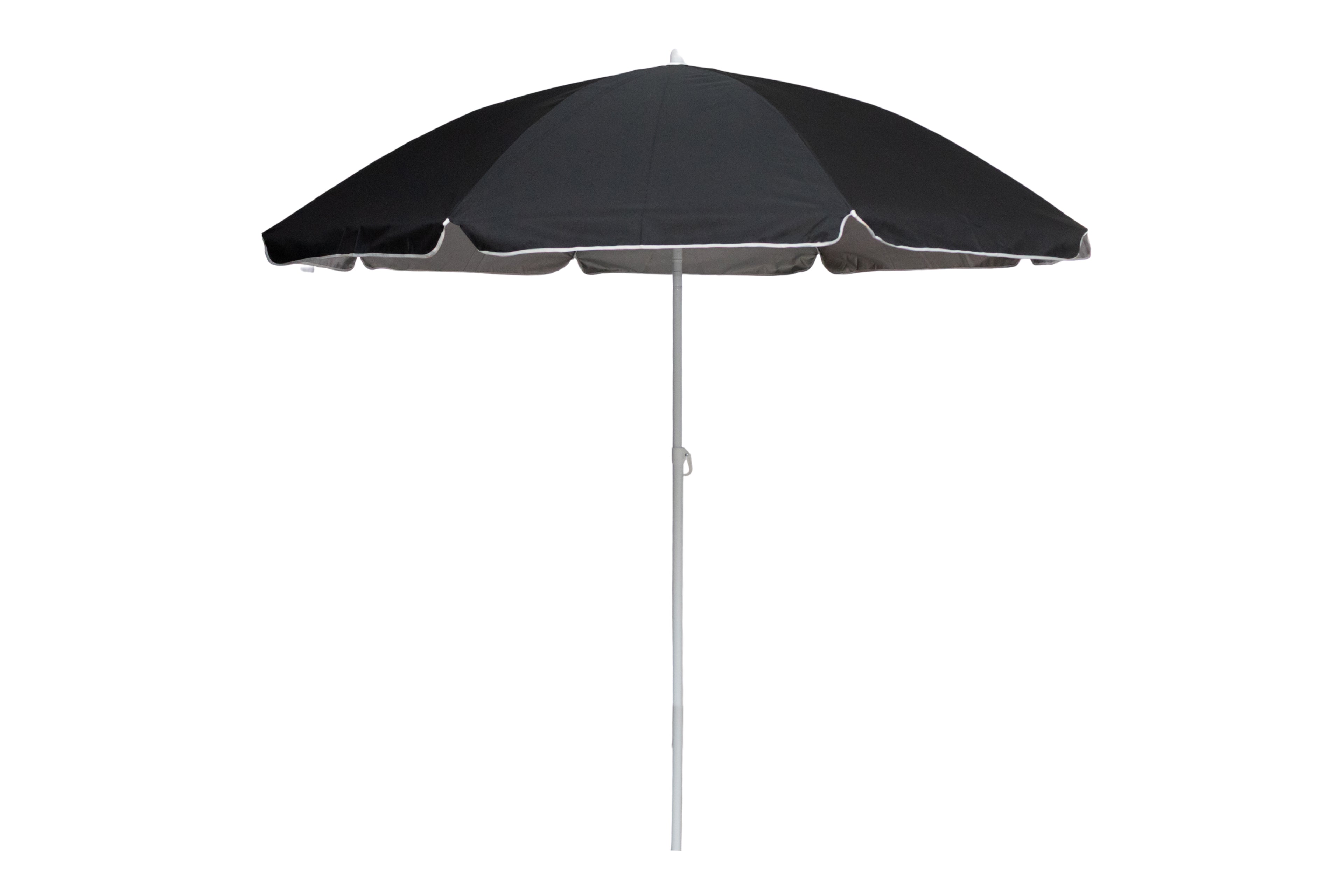 AU-81 - Arch 225cm 160G Polyester Deluxe Beach Umbrella 25/28 mm Steel Pole with Tile