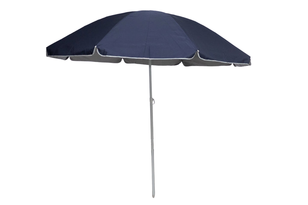 AU-81 - Arch 225cm 160G Polyester Deluxe Beach Umbrella 25/28 mm Steel Pole with Tile