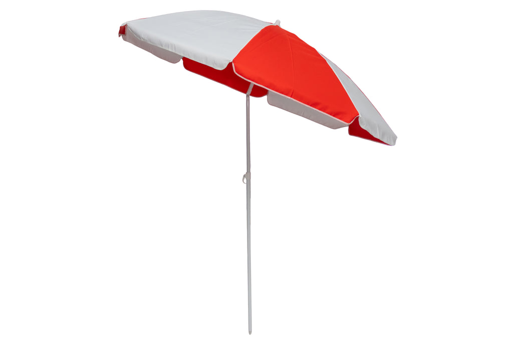 AU-36 - Arch 200cm 120G Polyester Beach Umbrella 22/25 mm Steel Pole with Tile