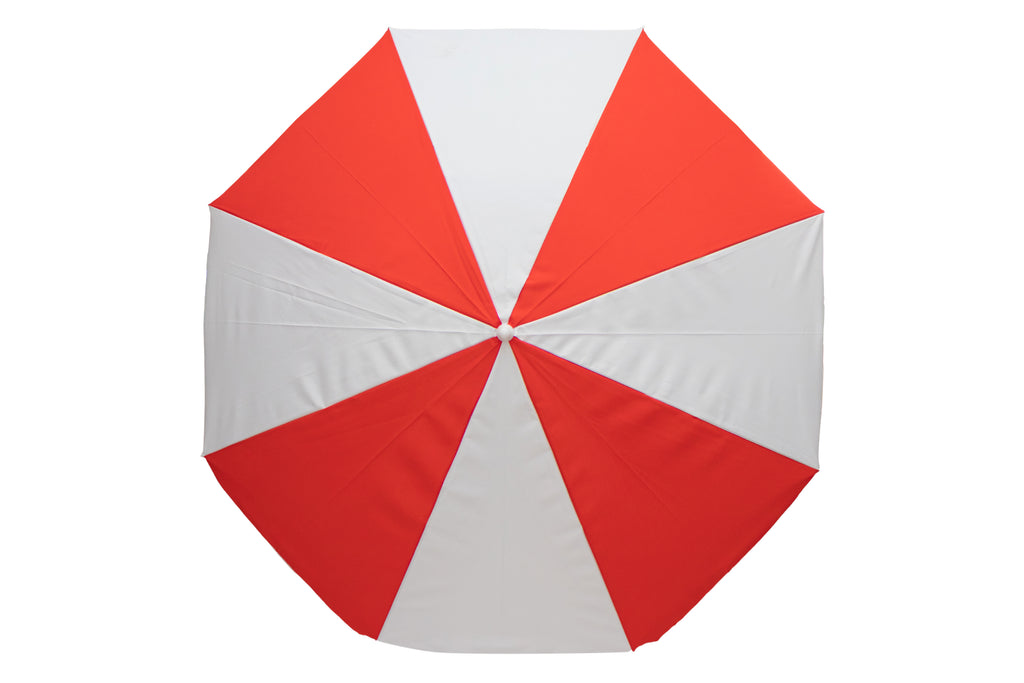 AU-36 - Arch 200cm 120G Polyester Beach Umbrella 22/25 mm Steel Pole with Tile