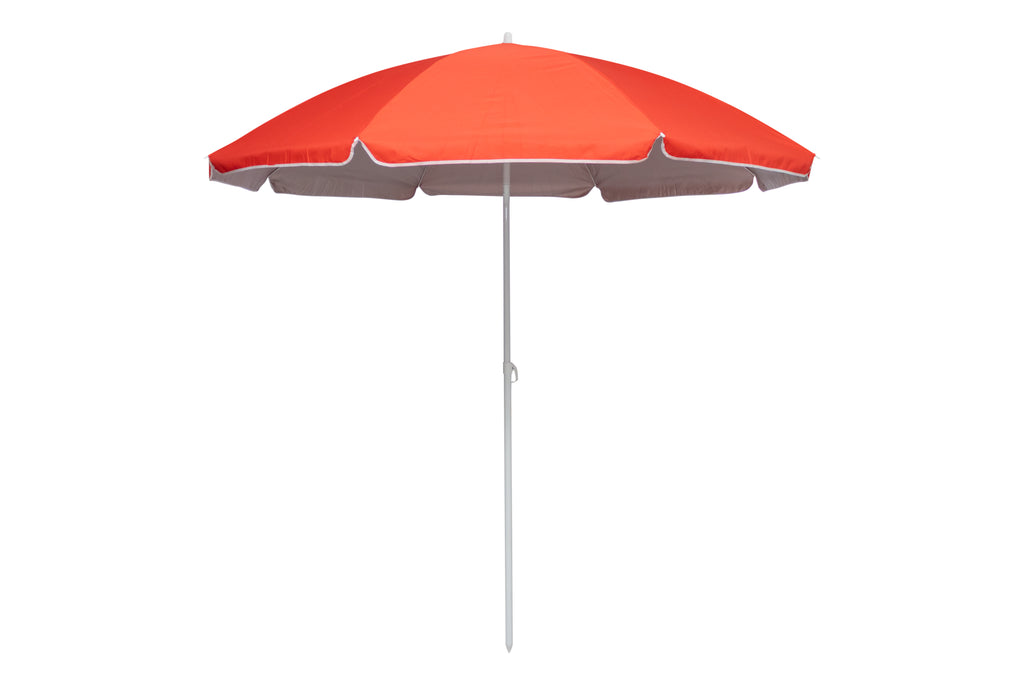 AU-81 - Arch 225cm 160G Polyester Deluxe Beach Umbrella 25/28 mm Steel Pole with Tile